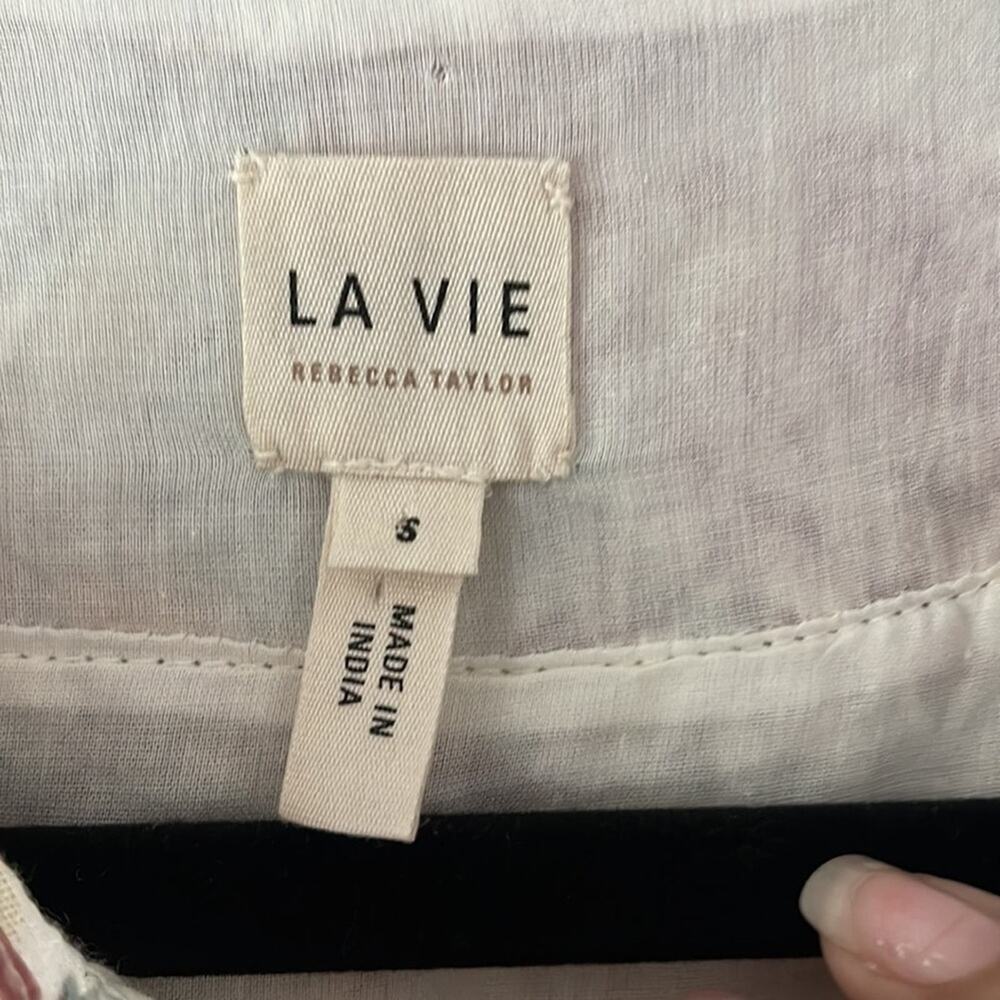 Rebecca Taylor Women's Floral Top  La Vie Lucciene Size S Business Casual Travel - Picture 3 of 8